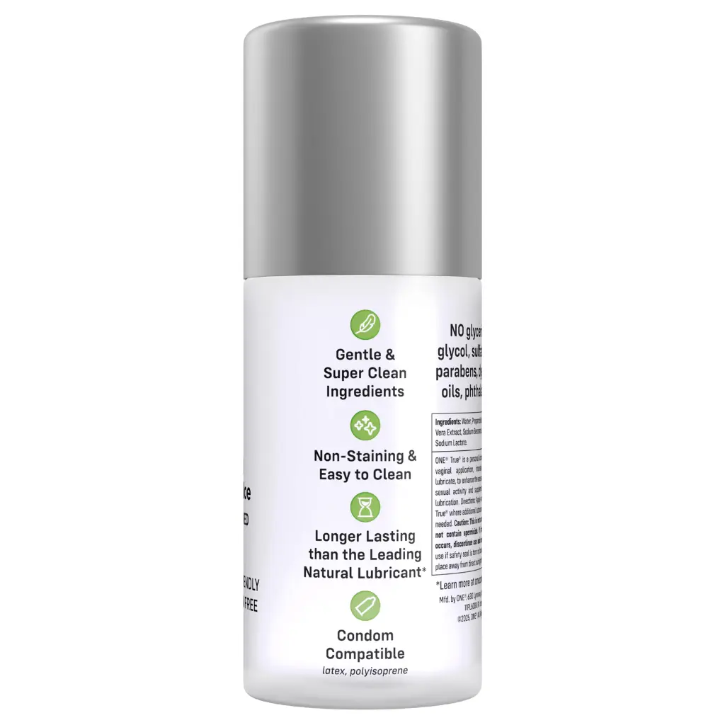 4 - ONE® True® 8oz USA Aloe Lubricant - side.webp