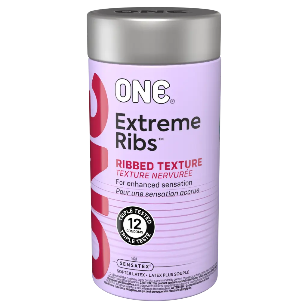 ONE® Extreme Ribs™ Condoms 12-Pack, Case of 24