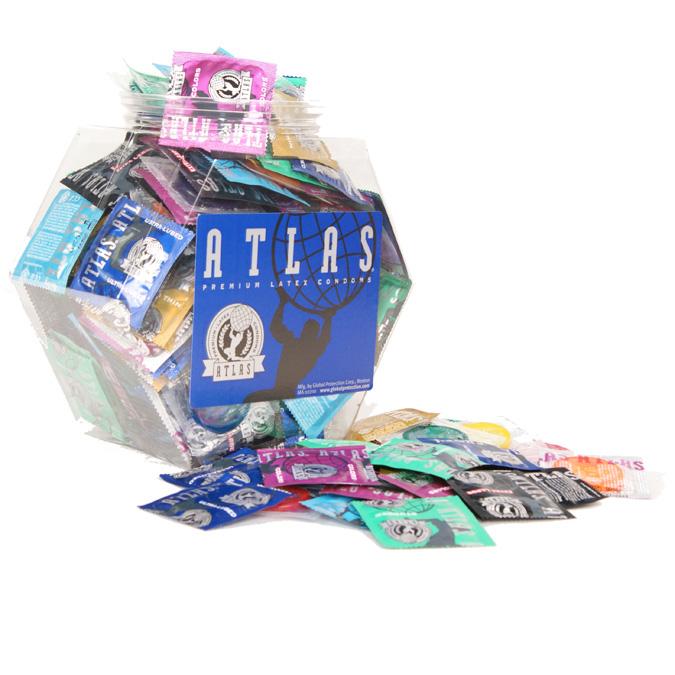 Atlas® Assorted Condoms, Bowl of 144