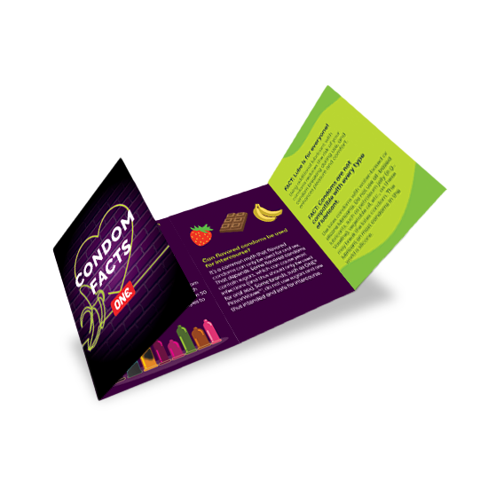 Condom Facts Pamphlet, Pack of 100
