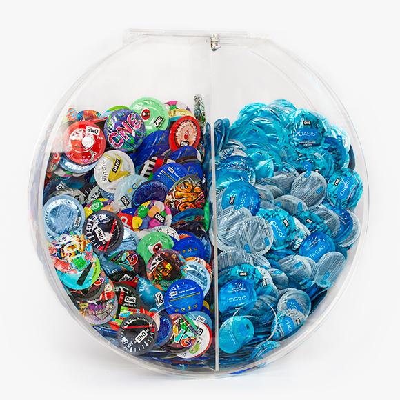 Large Dual 20” Condom & Lubricant Wall Mount Dispenser