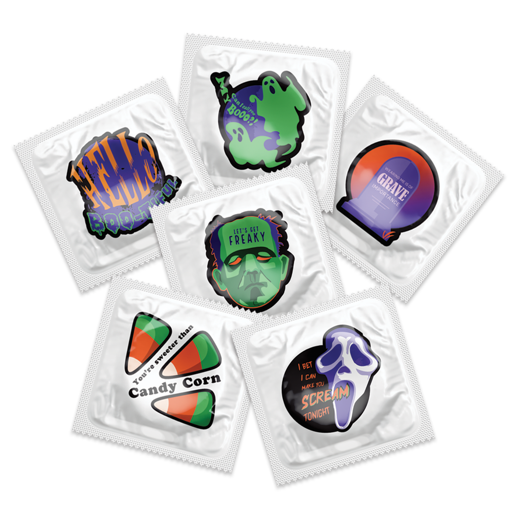 Naughty Halloween Condoms, Bag of 50