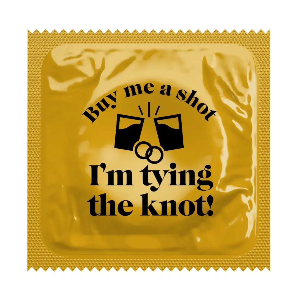 Buy Me a Shot I'm Tying the Knot Condoms, Bag of 50