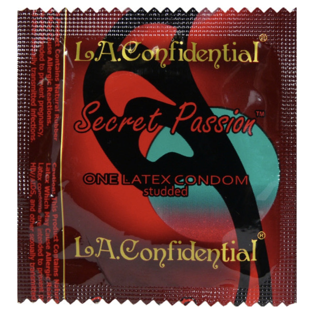  CautionWear® LA Confidential Secret Passion Condoms, Case of 1,000