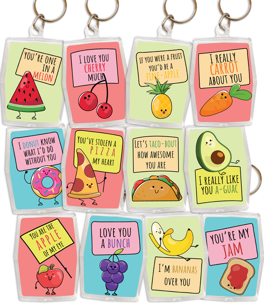 Cute Fruits Condom Keypers, Bag of 48