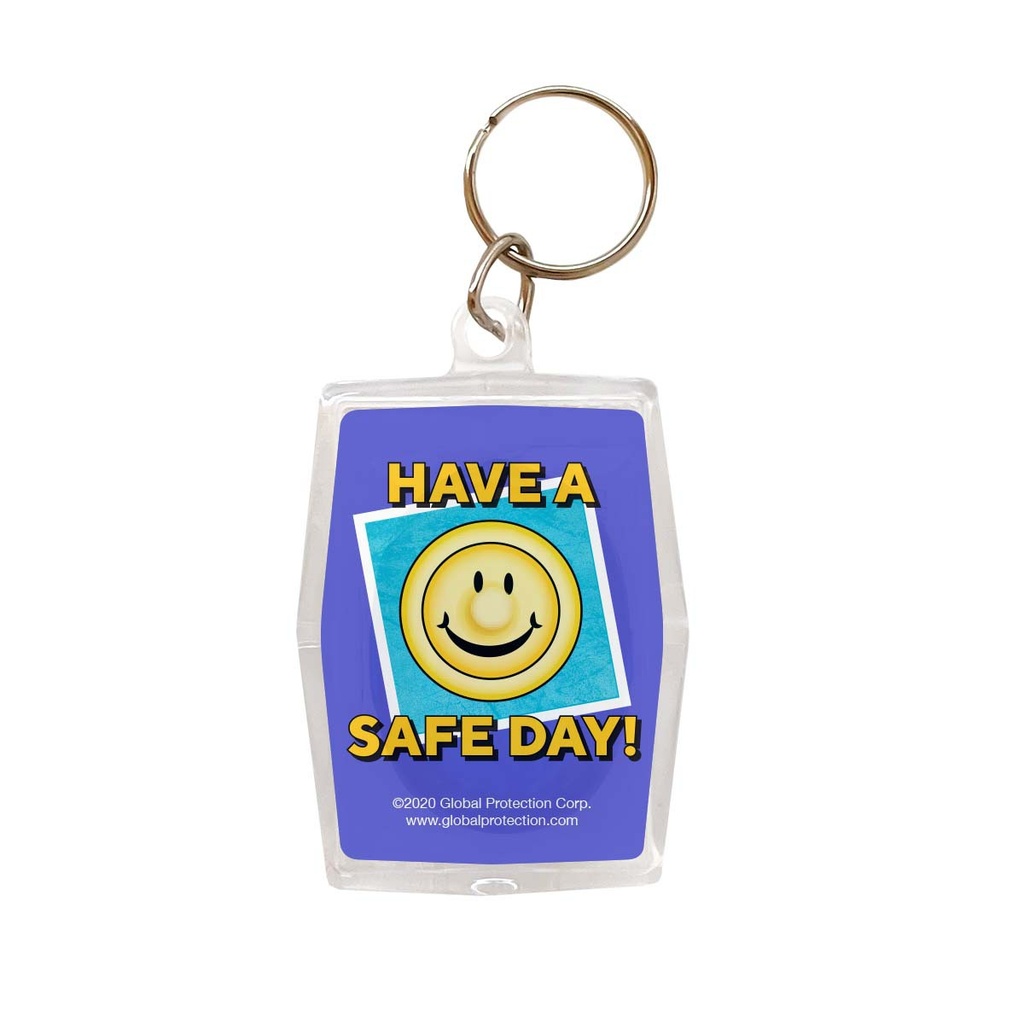 Have A Safe Day (Condom Smiley Face) Condom Keyper, Bag of 10