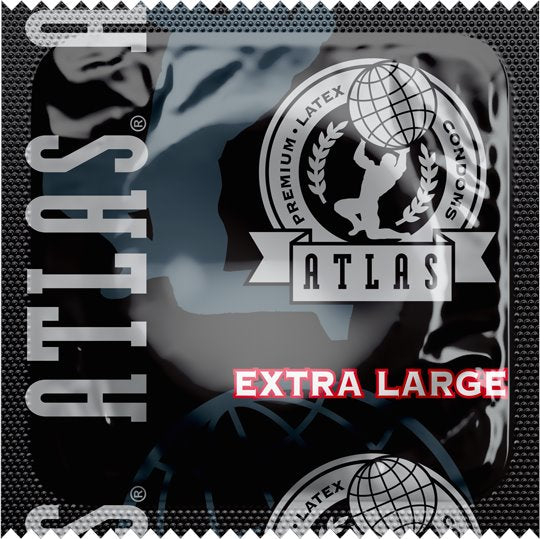 Atlas Extra Large Condoms, Case of 1000