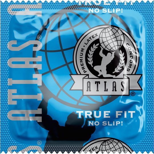 Atlas True Fit Condoms, Case of 1000
