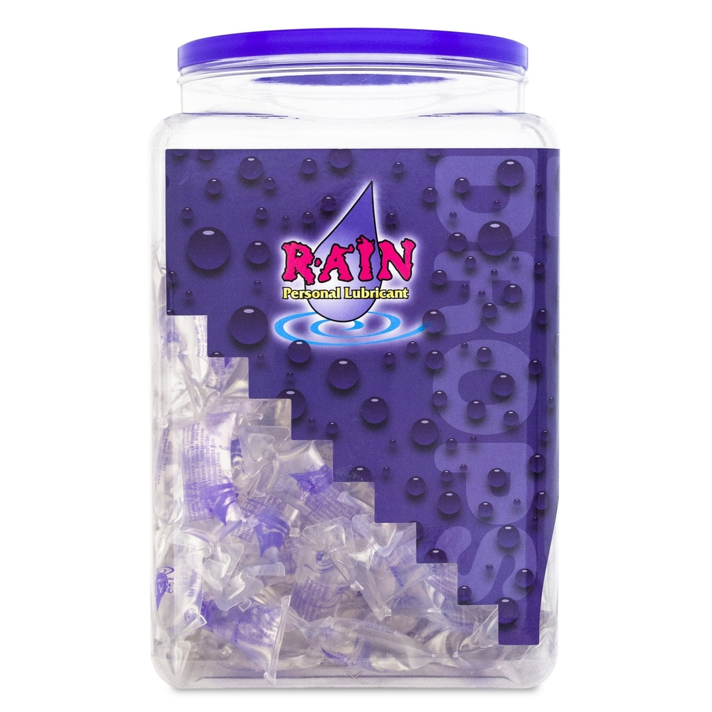 Rain® Lubricant 7.5ml Pillows, Bowl of 144