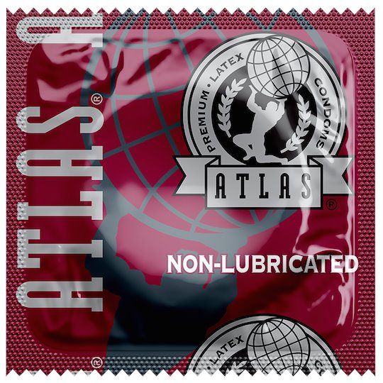 Atlas Non-Lubricated Condoms, Case of 1000