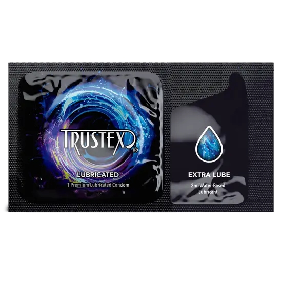 Trustex® Lubricated Condoms + Lubricant Combo, Case of 1,000