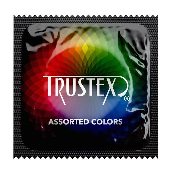 Trustex® Assorted Colors Condoms, Case of 1,000