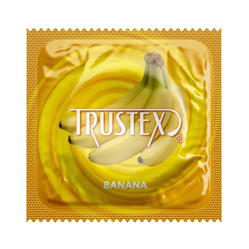 Trustex® Banana Flavored Condoms, Case of 1,000