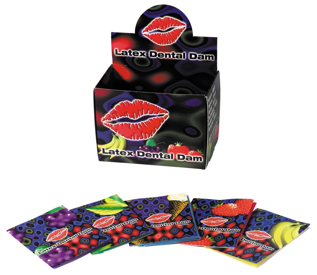 TRUST® Assorted Latex Oral Dams, Box of 100