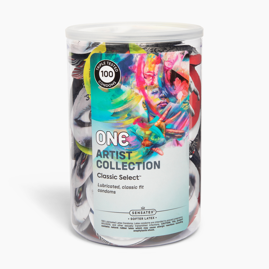ONE® Classic Select™ Artist Collection Condoms, Bowl of 100