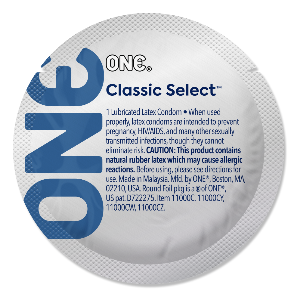 ONE® Classic Select™ Contest Collection Condoms, Case of 1,000