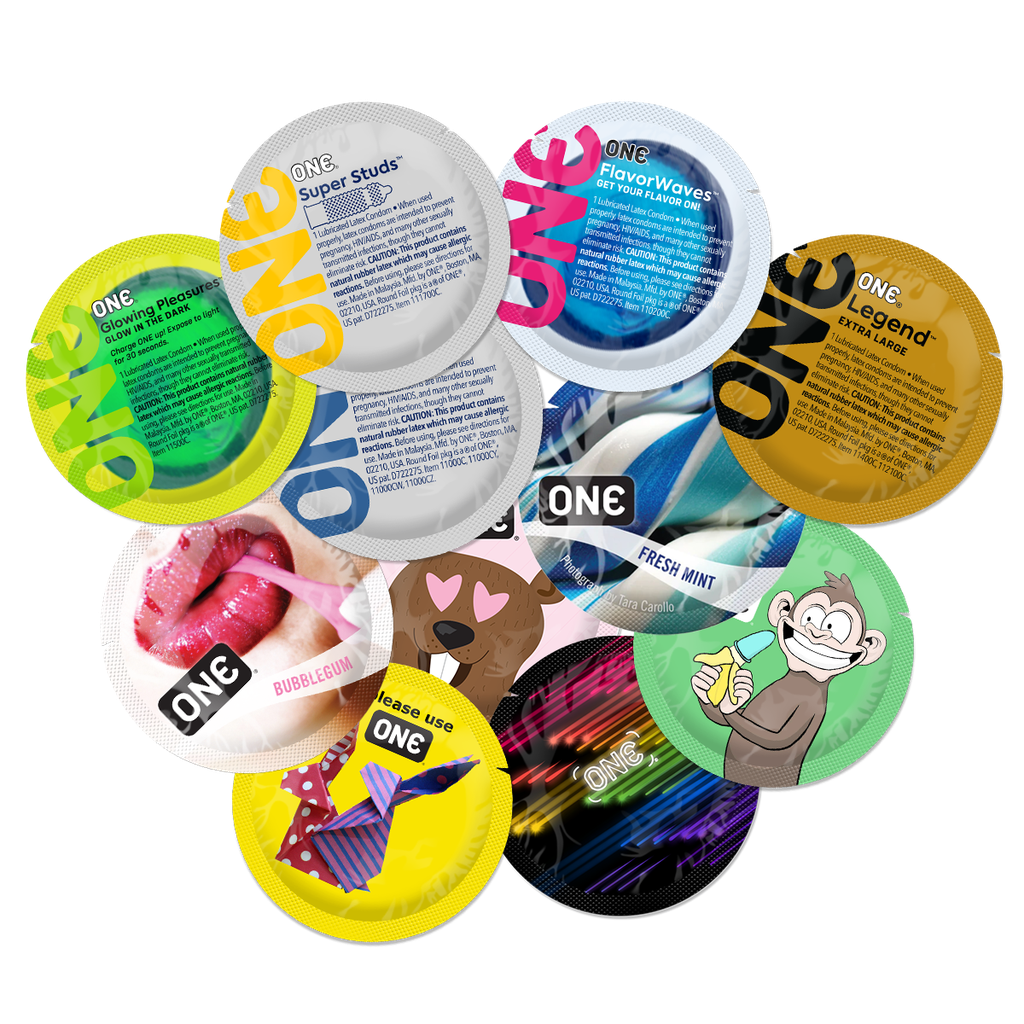 ONE® Popular Mix Condoms Sampler, Case of 500