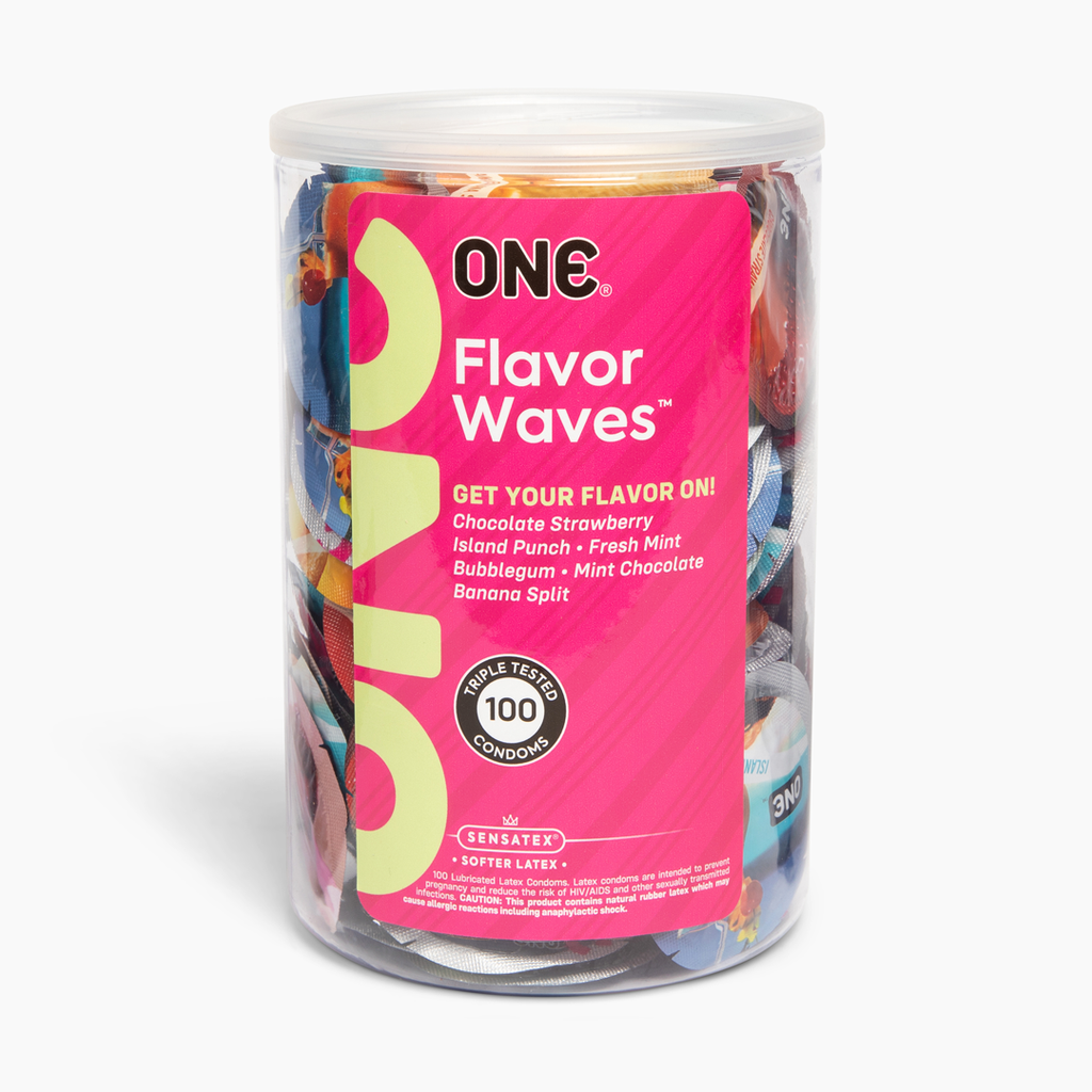 ONE® FlavorWaves® Condoms, Bowl of 100