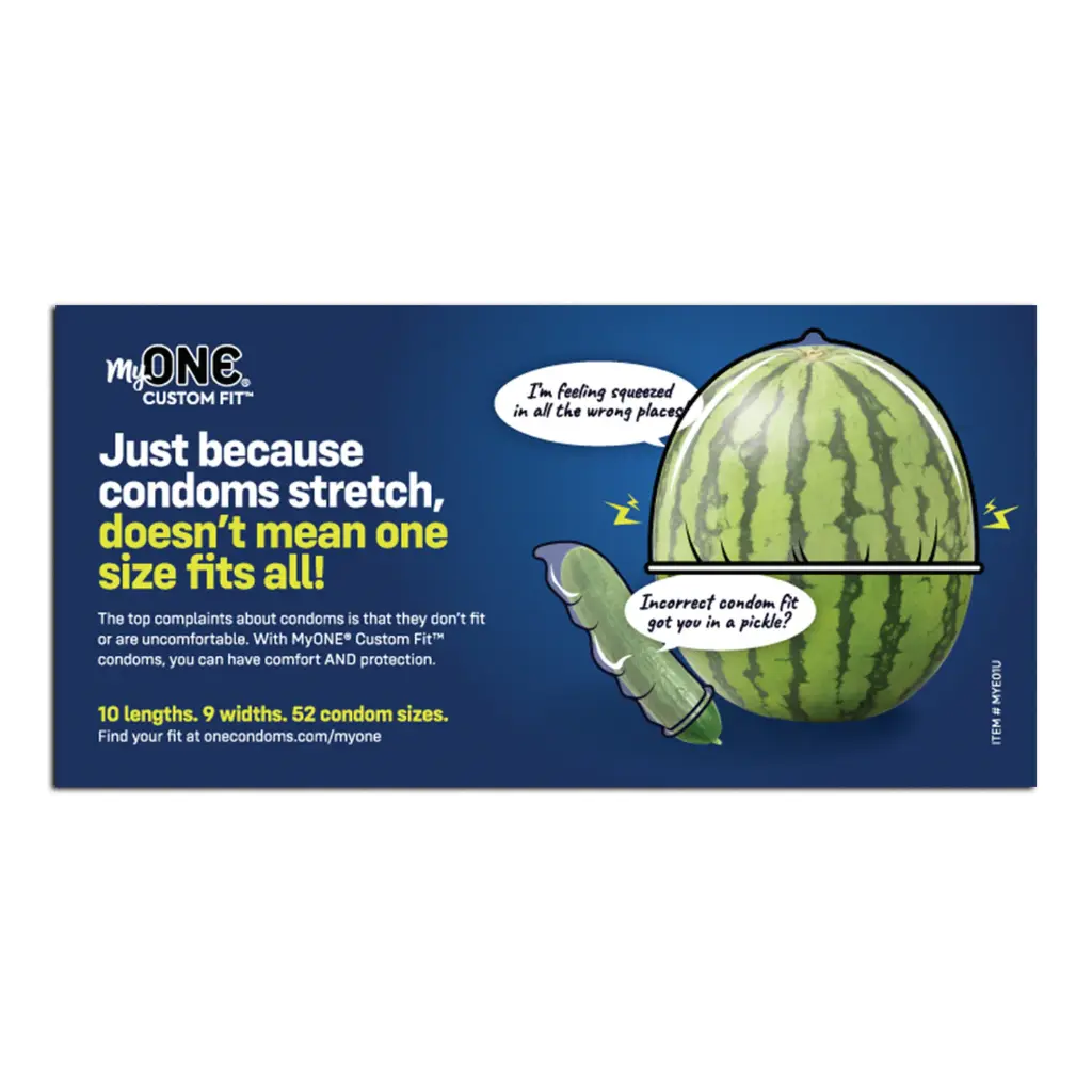 Condom Fit Education Card, Pack of 100