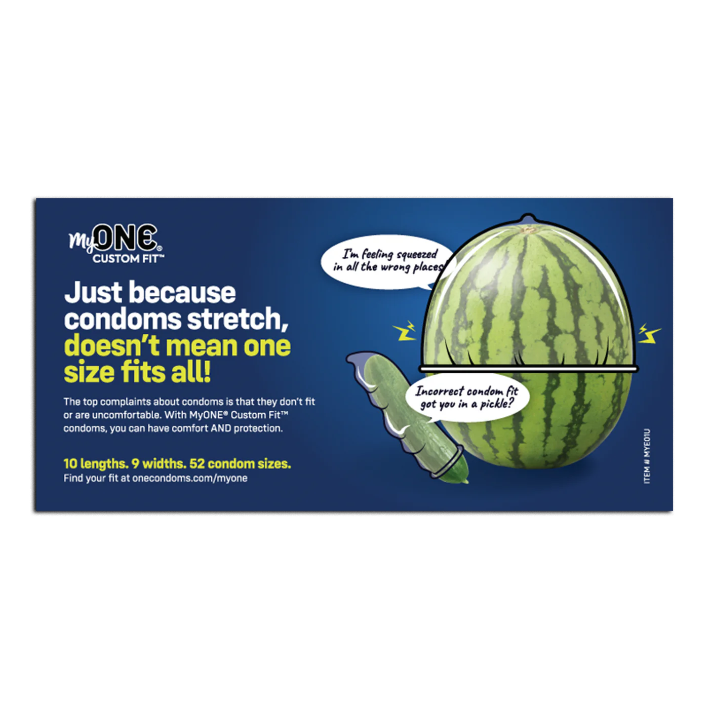 Condom Fit Education Card, Pack of 100