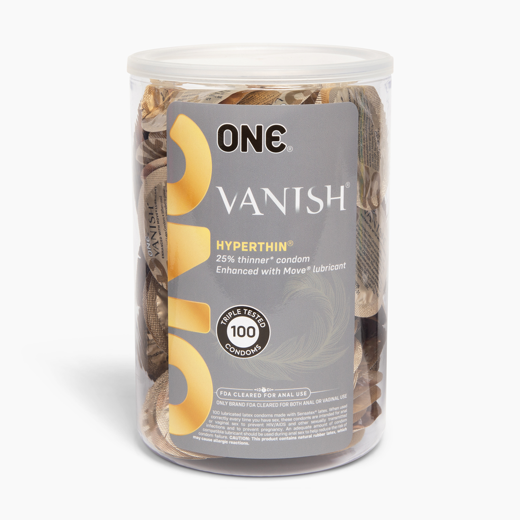 ONE® Vanish® Hyperthin® Condoms, Bowl of 100