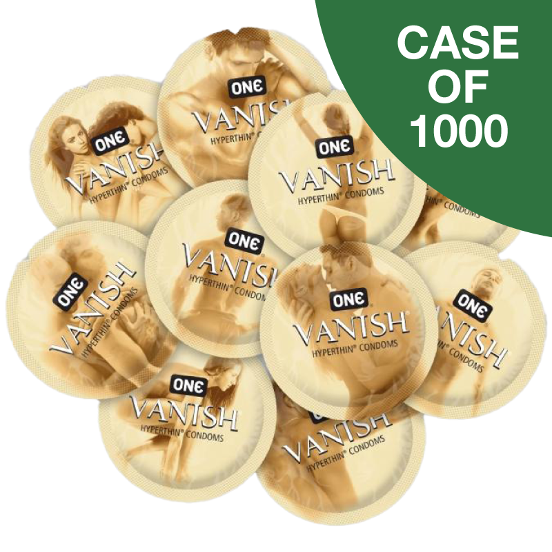 ONE® Vanish® Hyperthin® Condoms, Case of 1,000