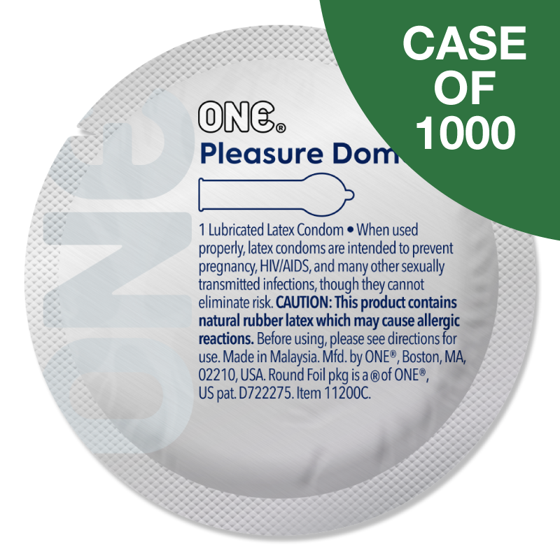 ONE® Pleasure Dome™ Contest Collection Condoms, Case of 1,000