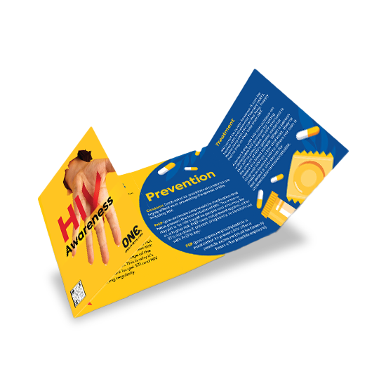 HIV/AIDS Awareness Pamphlets, Pack of 100