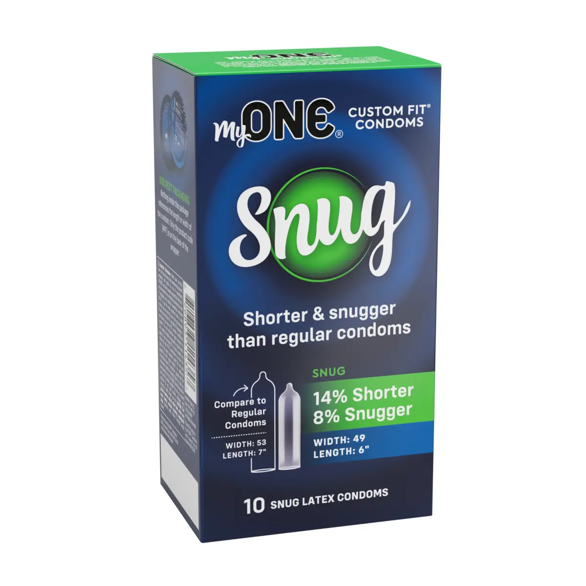 MyONE® Snug (size 49F) Condoms 10-Pack, case of 72