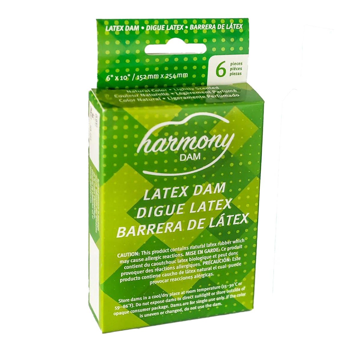 Harmony® Latex Oral Dams, Pack of 6