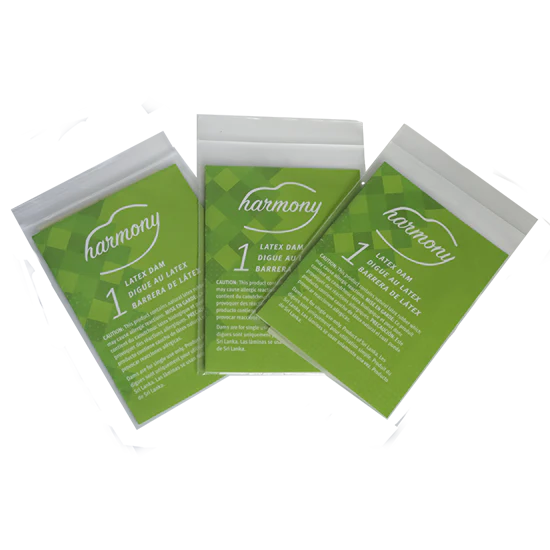 Harmony® Latex Oral Dams, Box of 100