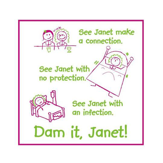 Dam it Janet (Jane and Janet) Oral Dam Matchbooks, Bag of 10