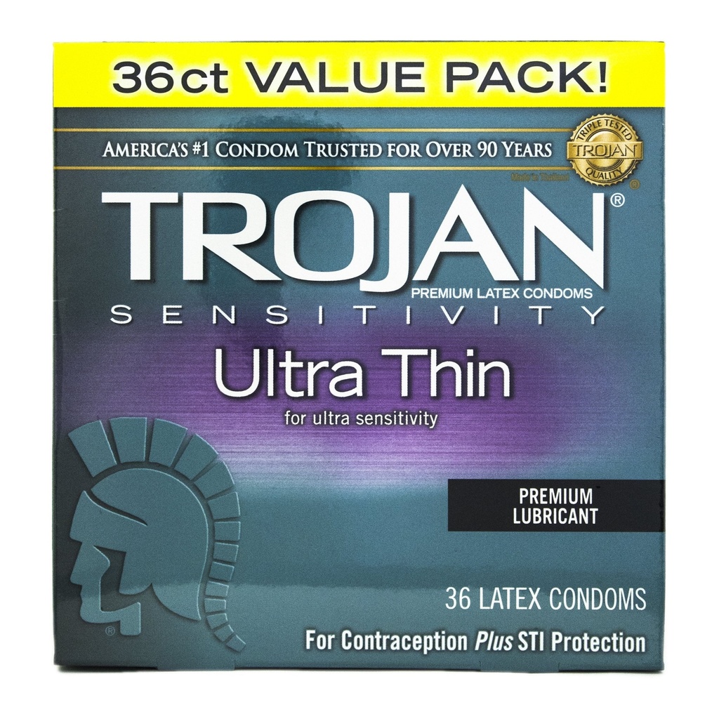 Trojan® Ultra Thin Condoms 36-Pack, Bundle of 4