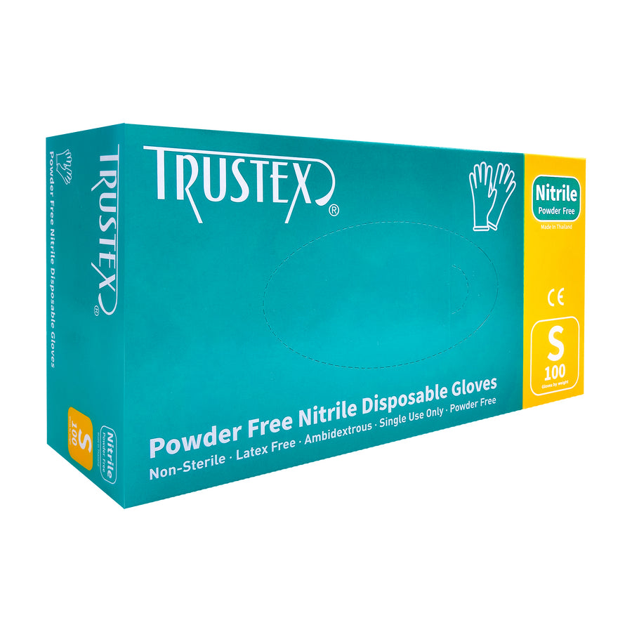Trustex® General Purpose Gloves Small, Latex-Free & Powder-Free, Box of 100
