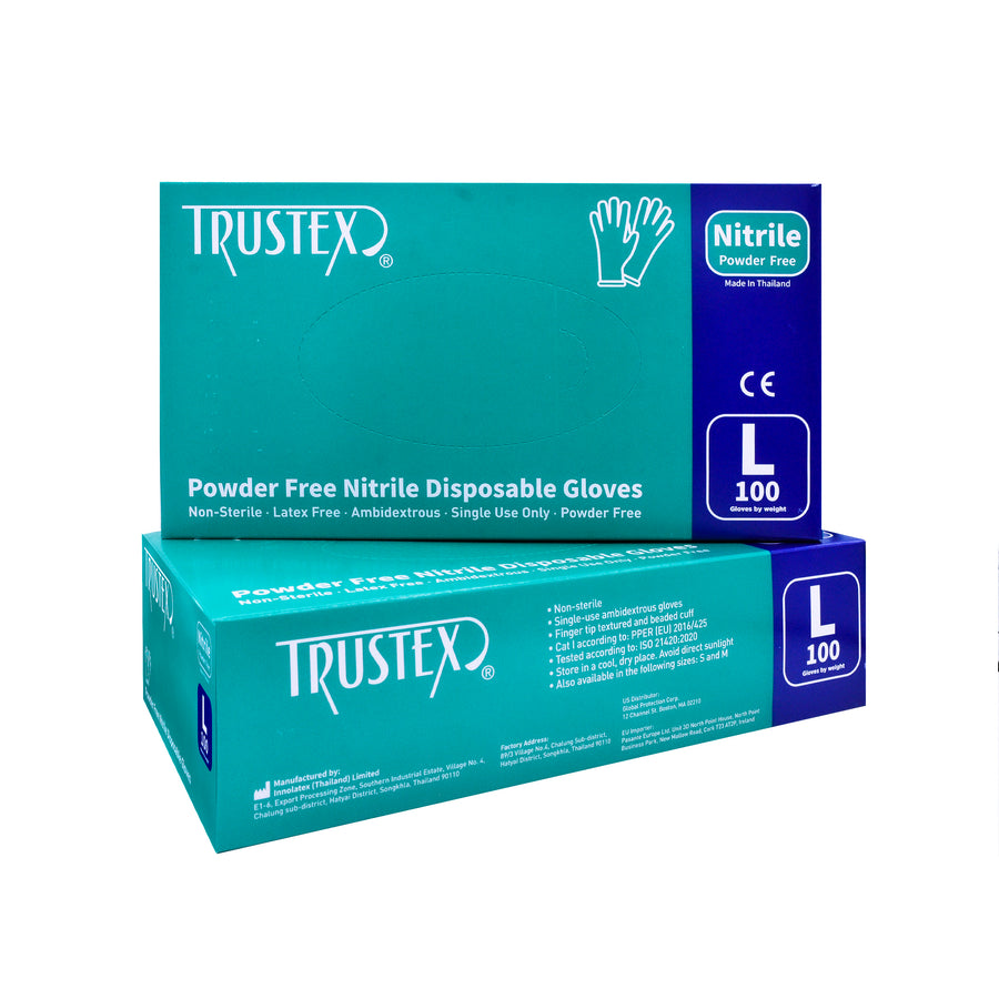 Trustex® General Purpose Gloves Large, Latex-Free & Powder-Free, Case of 1,000