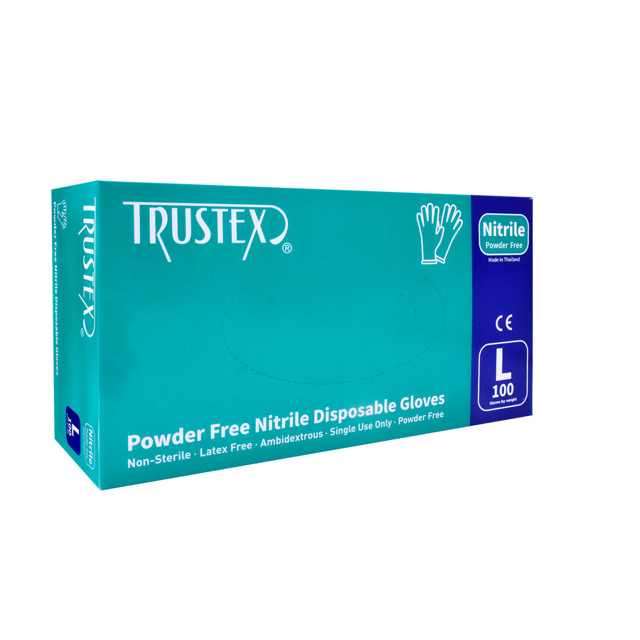 Trustex® General Purpose Gloves Large, Latex-Free & Powder-Free, Box of 100