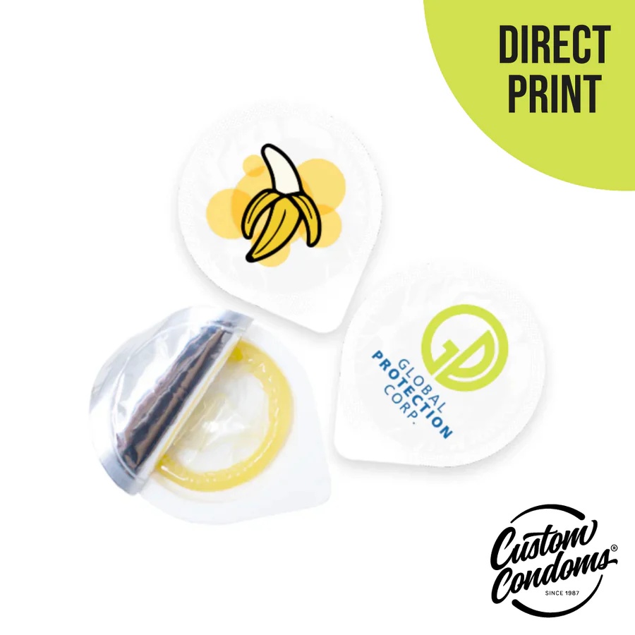 Custom Printed Buttercup Condoms