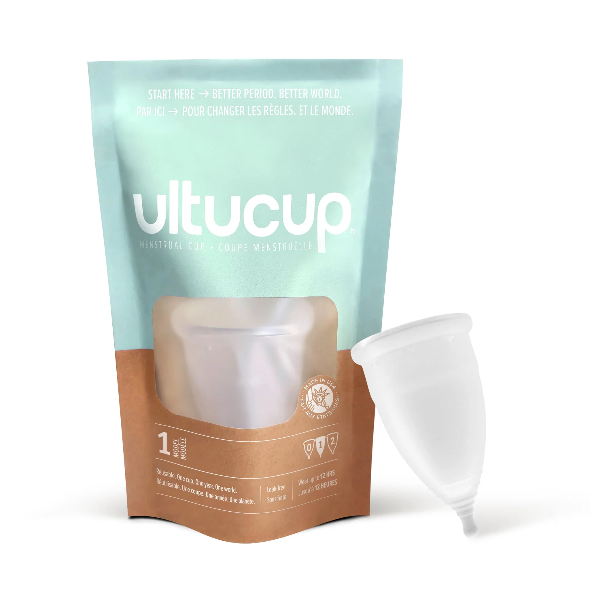 UltuCup® Menstrual Cup (Model 1) Retail Pouch