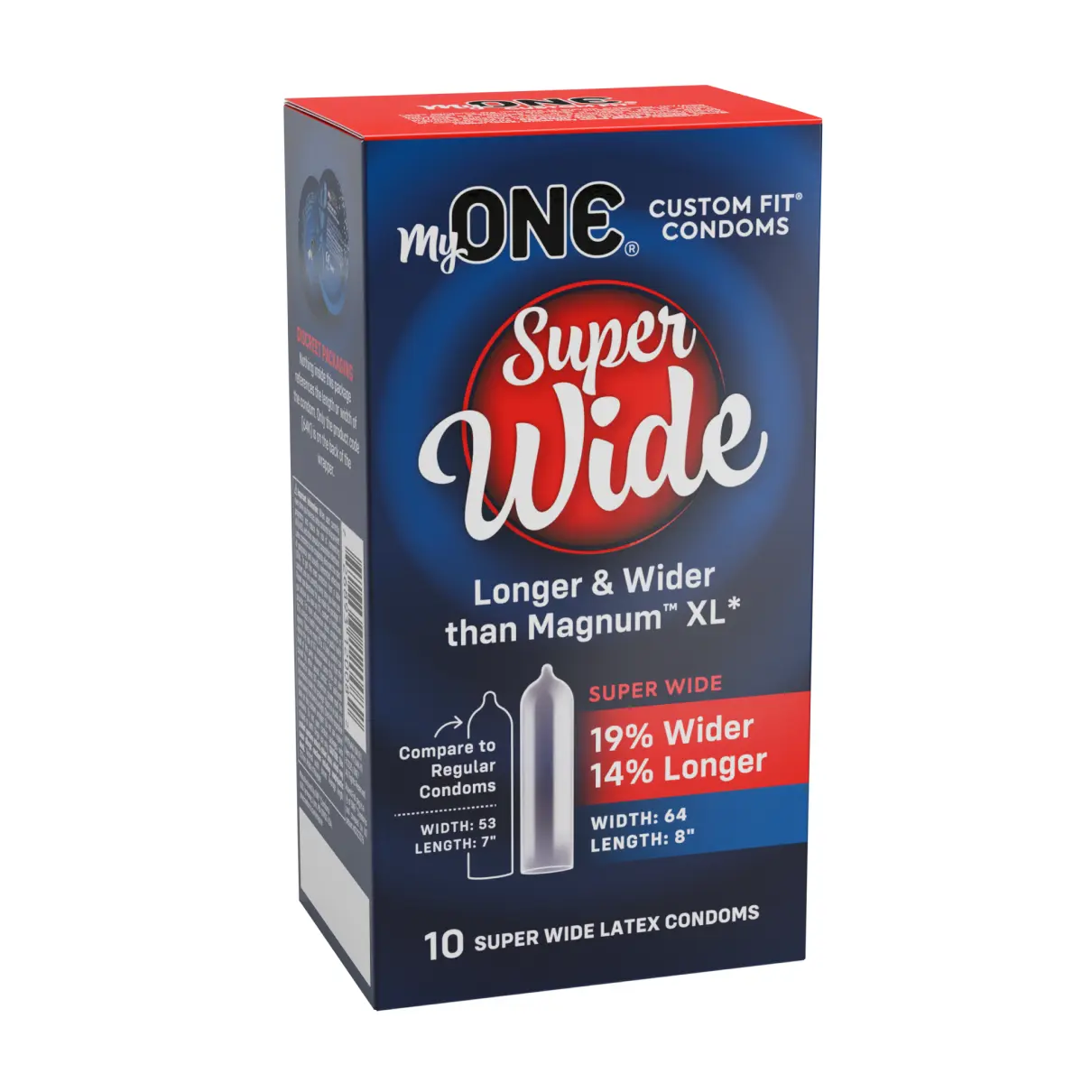 MyONE® Super Wide (size 64K) Condoms 10-Pack, Case of 72