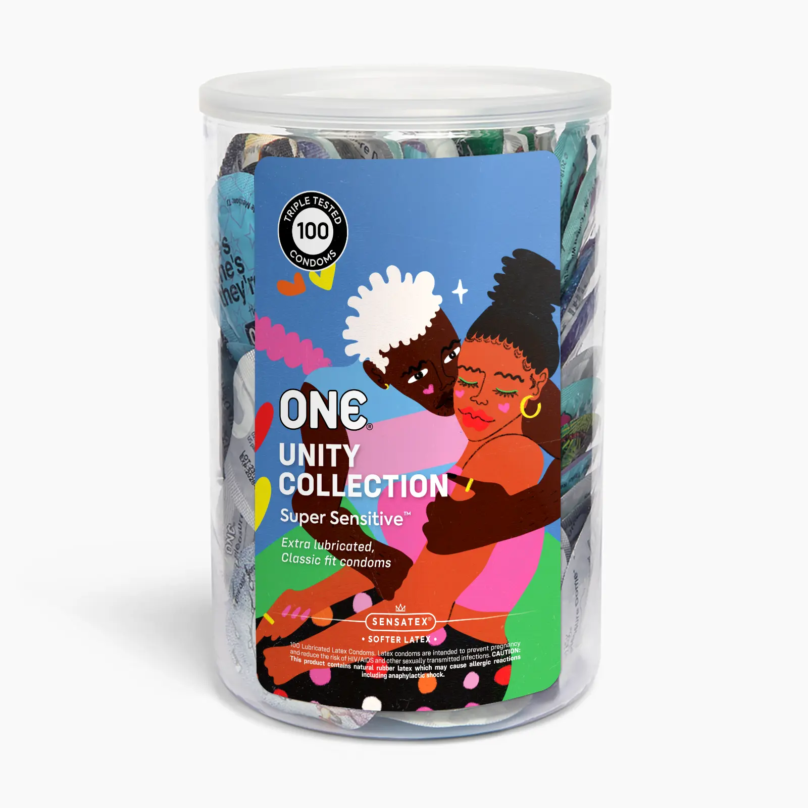 ONE® Super Sensitive™ Unity Collection Condoms, Bowl of 100