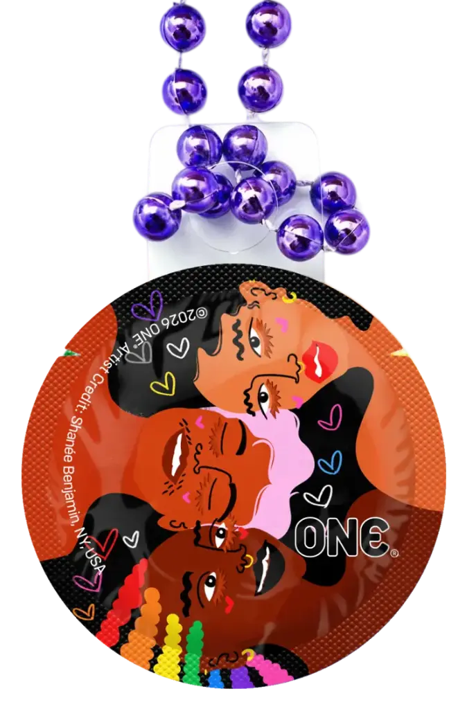 ONE® Unity Collection Condom Throw Beads, Box of 36