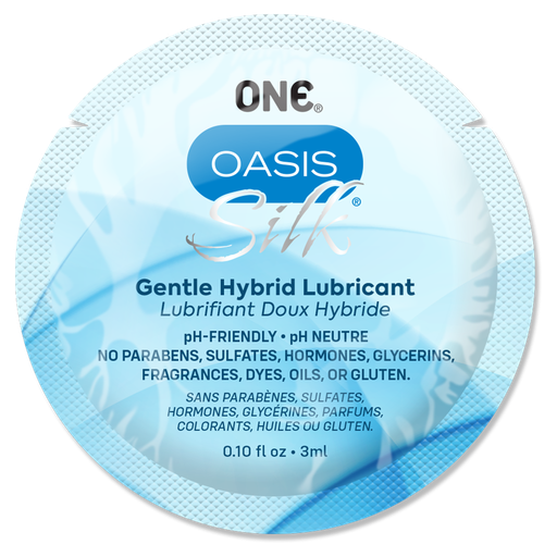 [11L400C-2] ONE® Oasis Silk® Lubricant 3ml Sachets, Case of 500