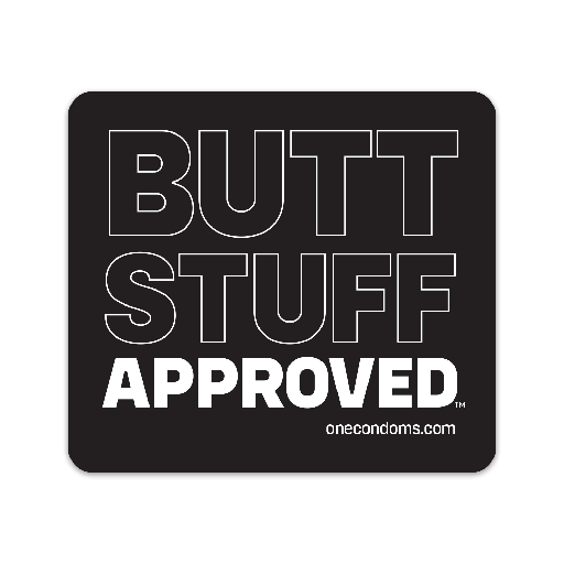 [11ME03U] ONE Butt Stuff Approved Stickers, bundle of 20