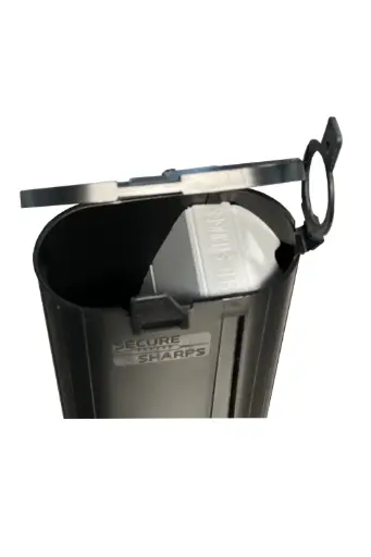 [HRE250DC] Secure Personal Sharps Container with Divider, Case of 100