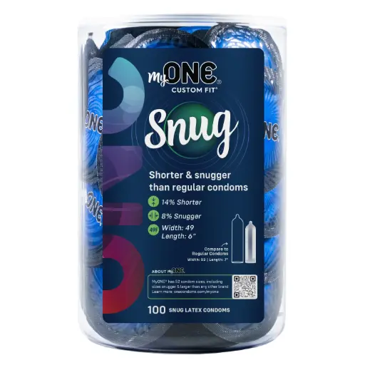[MY49F100B] MyONE® Custom Fit® Snug Condoms, Bowl of 100