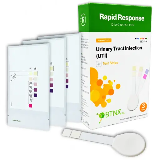 [BTUT1S13U] Rapid Response™ Urinary Tract Infection (UTI) Test Strips, Pack of 3