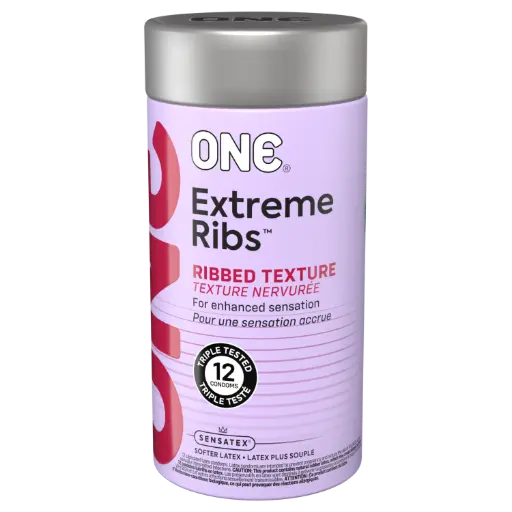 [112502RC] ONE® Extreme Ribs™ Condoms 12-Pack, Case of 24