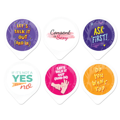 [BCU08] Consent Promotion Condom Buttercups, Bag of 60