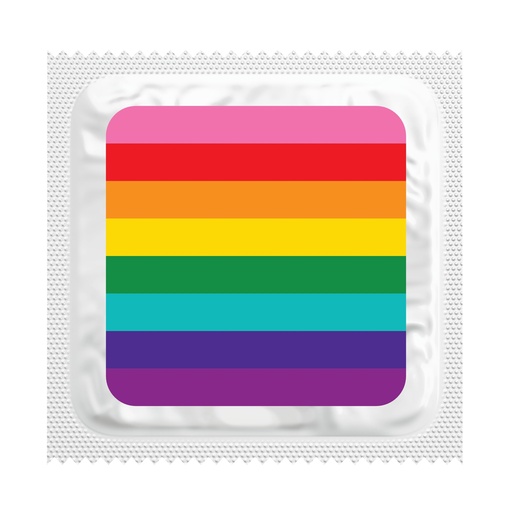 [BKU23] Original Pride Flag Condoms, Bag of 50