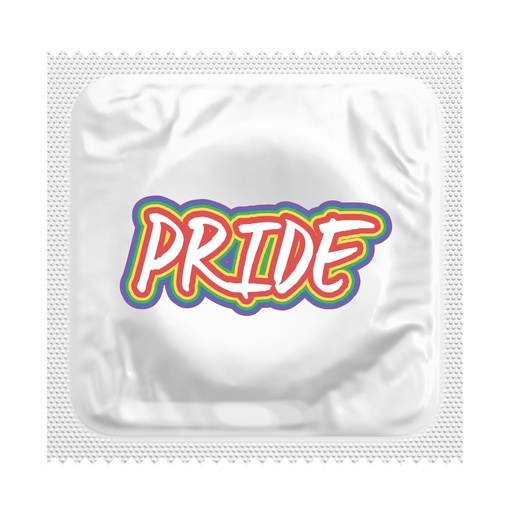 [BKU32] Rainbow Graffiti Pride Condoms, Bag of 50